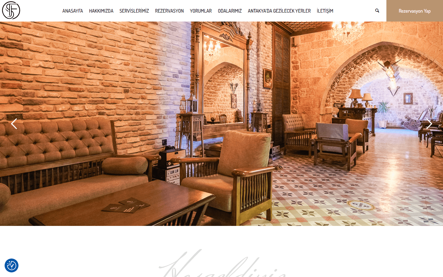 Sam Frans Hotel — Antakya Boutique Hotel Website + Online Booking